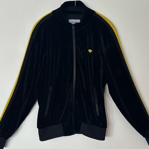 Diamond Supply Co. Black and Yellow Jacket size Medium Men’s Streetwear Athletic